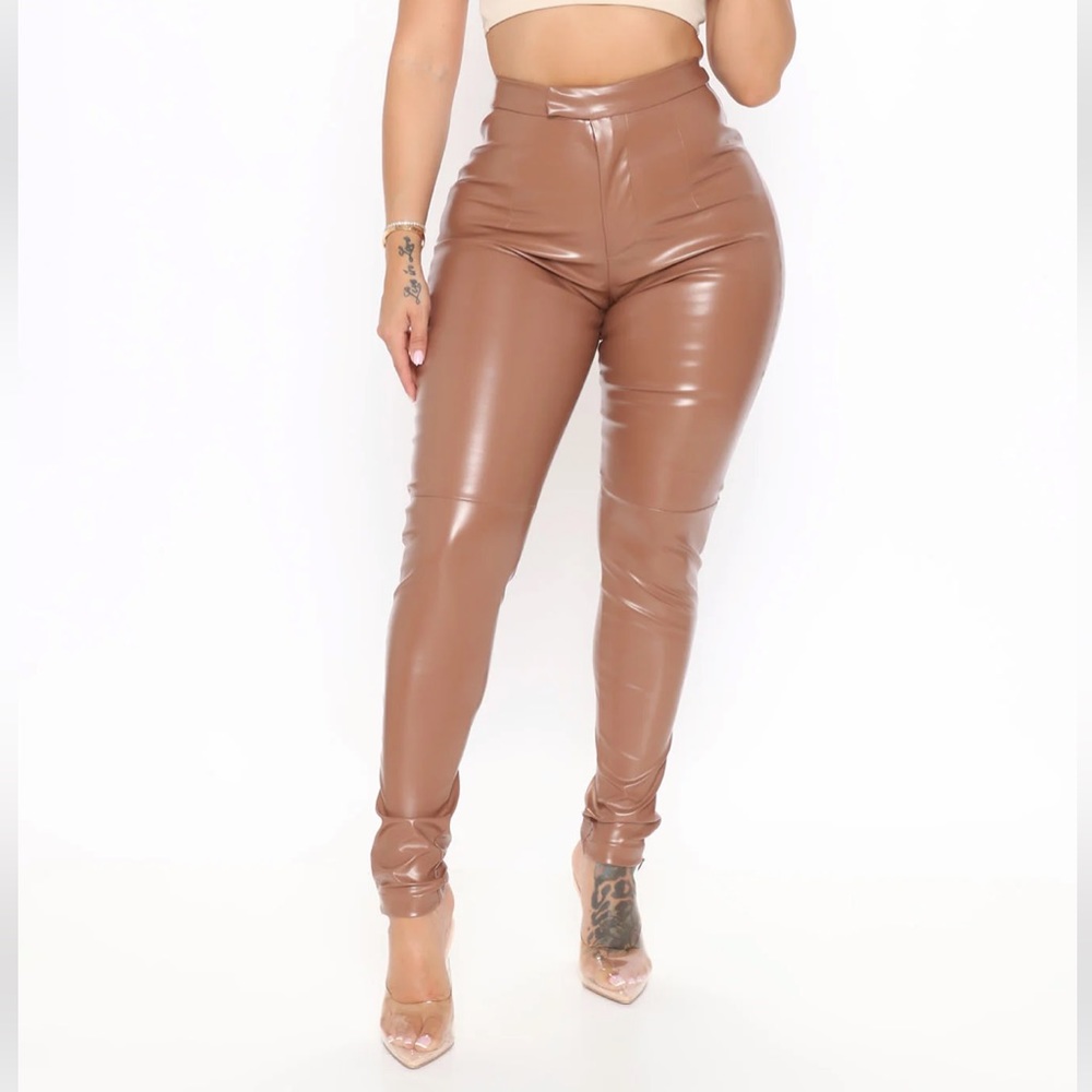 I’ve Never Looked Better PU Leather Pant - Brown